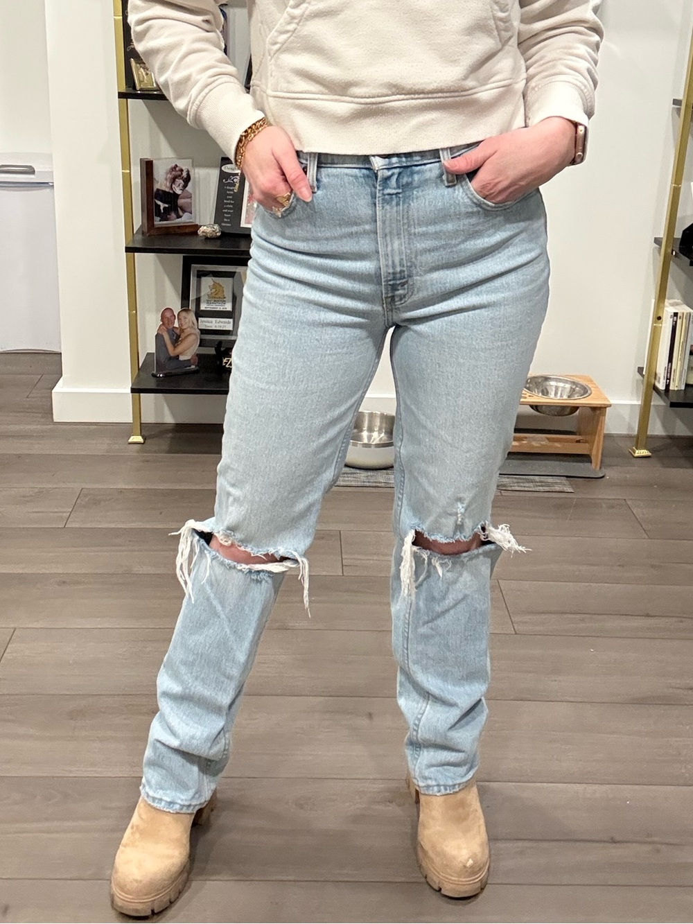 Abercrombie & Fitch Light Blue ‘90s Straight Ultra High Rise Jeans